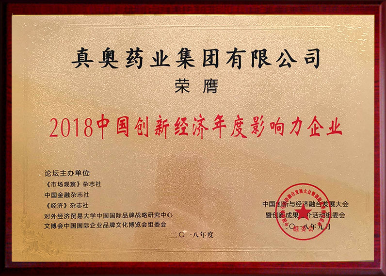 2018中国创新经济年度影响力企业