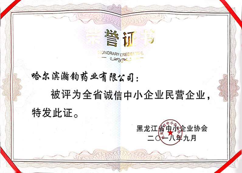 诚信中小企业民营企业